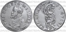 04500] ZECCA DI MILANO - FILIPPO II  1554 1598  -  SCUDO D'ARGENTO - COPIA
