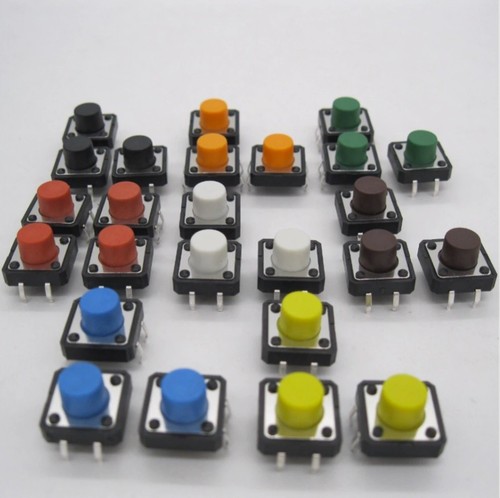 Pulsanti tattili 12x12x7mm - 5x,