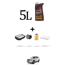 HOFFCAR Kit tagliando 4 FILTRI e 5L OLIO per Suzuki Grand Vitara 1.9 DDIS 95kw d