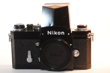 Nikon F fotocamera reflex pellicola 35mm nera action finder F-36 piastra base funzionante