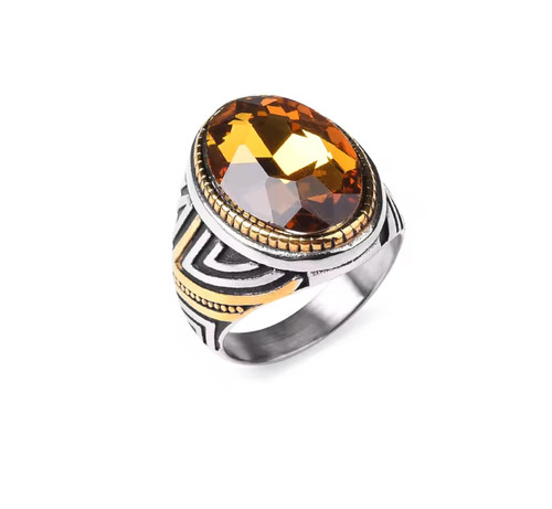 Anello uomo acciaio - anello,