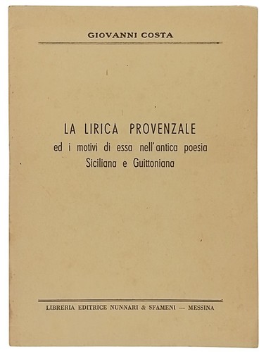 Lirica provenzale giovanni - la,