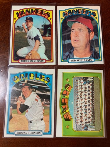 1972 topps baseball card - topps,