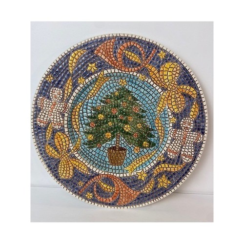 Piatto mosaico natale - di,