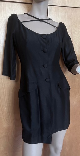 Miniabito nero blazer giacca - nero,