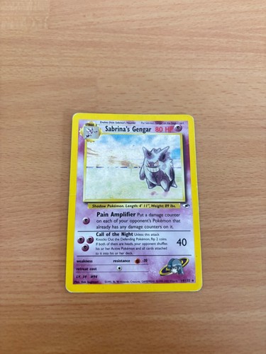 Carta pokemon sabrina gengar - pokemon,