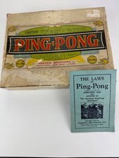 Ping pong vintage Parker Brothers, ping pong - scatola originale 1928 con libretto