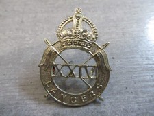 BRITISH ARMY 24th LANCERS Cup Badge BP379