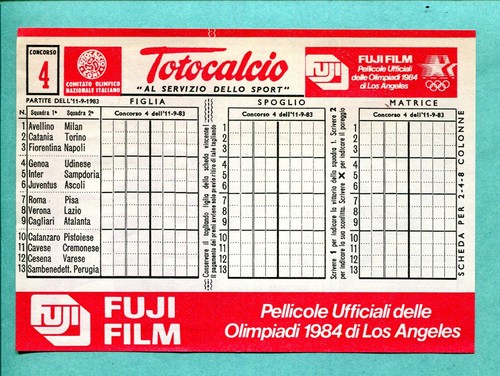 Totocalcio concorso - totocalcio,