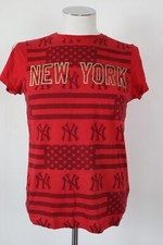 MAJESTIC NEW YORK YANKEES MAGLIA UOMO BASEBALL T-SHIRT  Tg XS SPORT COTONE