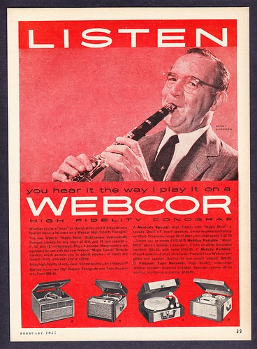 1957 benny goodman foto - 1957, webcor