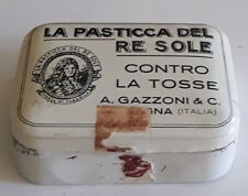 4 scatole latta vintage /pastiglie re leone/mentolina