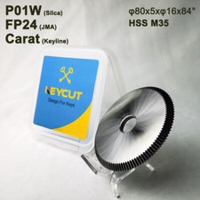 Tagliachiavi P01 P01W FP24 80mm 84° HSS compatibile con Silca Poker Keyline Carato