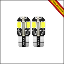 2 x Bombillas LED T10 CANBUS W5W Luz Blanca 6000K Coche Interior Posicion 12V