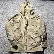Giacca militare uomo parka medio clima freddo deserto mimetico Goretex ECWCS