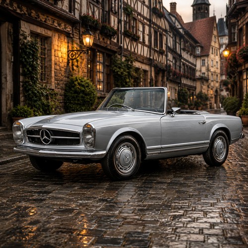 Poster mercedes benz - pagoda, sl
