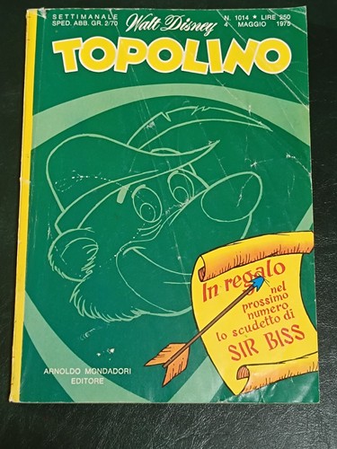 Topolino 1014 con bollino - bollino,