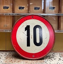 Cartello Stradale Vintage Anno