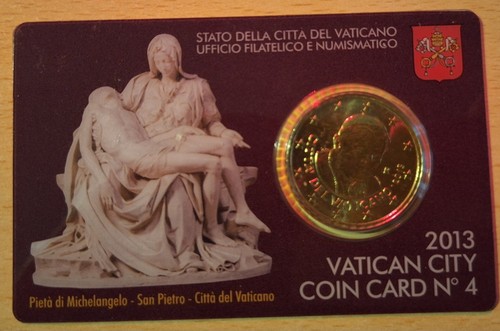 2013 vaticano moneta 50 - 2013, da
