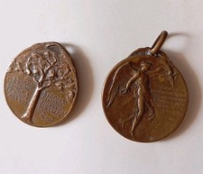 ?MEDAGLIE TOURING CLUB ITALIANO EPOCA 1904 MENTE E 1911 POGLIAGHI 