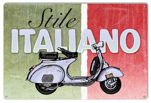 Insegna metallo stile - metallo,