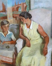 Quadro Francese Donna Bambino