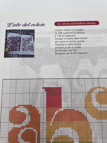 Schema punto croce - , alfabeto
