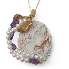 Collana con cammeo very nice - cammeo,
