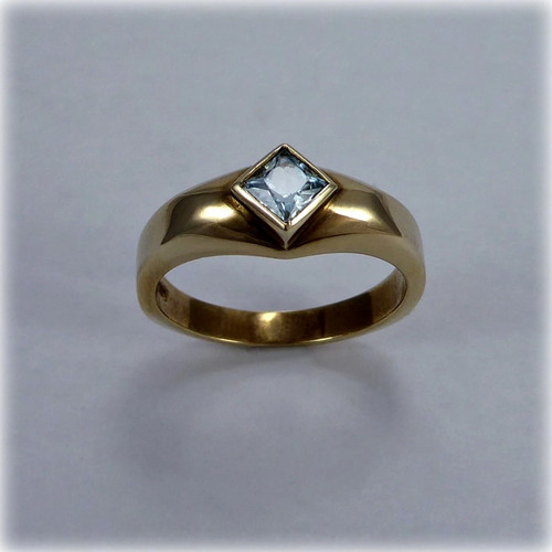 Anello solitario - , di