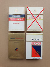 LOTTO 3 PACCHETTI RIGIDI VUOTI SIGARETTE MURATTI VINTAGE ANNI 70/80 NO SCRITTE