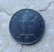 1 Lira 1942 XX Impero Vittorio