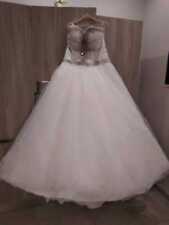 ABITO SPOSA PRINCIPESSA BIANCO TULL SWAROVSKI