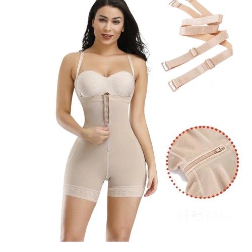 Guaina modellante con - zip, e