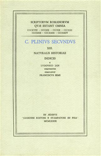 Plinius secundus xiii - c.,