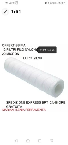 Filtri acqua cartuccia a - acqua,
