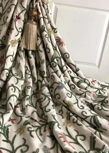 Coppia tende crewelwork - crewelwork, di