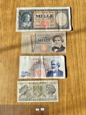 LOTTO 4 BANCONOTE LIRE 1000