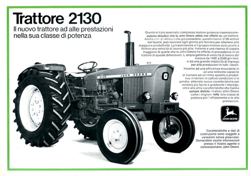 John deere trattore 2130 il - john,