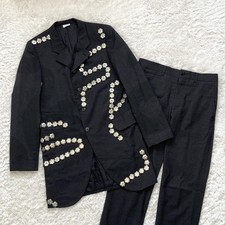 Tuta setup giacca con bottoni a pressione Comme des Garcons 2016 usata taglia XS nera