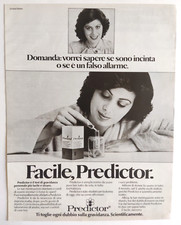 Pubblicita' Predictor Test Di Gravidanza Vintage Ads Advertising Werbung 1981(R8