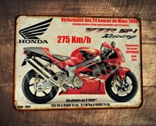 Plaque métal vintage honda - métal,