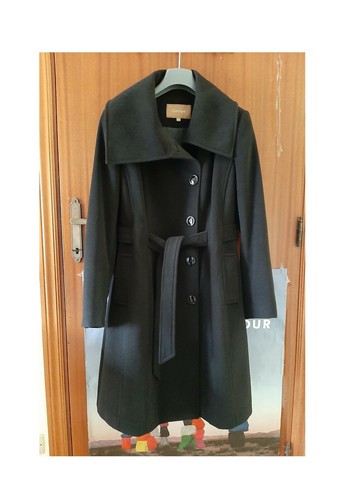 Cappotto nero conbipel donna - nero,