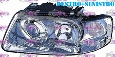 COPPIA FARI FANALE PROIETTORE SX-DX H1-H7 PRED.REG.ELETT.AUDI A3 00>03