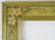 50x39 cm CORNICE PER QUADRI VINTAGE IN LEGNO DIPINTO CON MOTIVI VEGETALI BA.COR