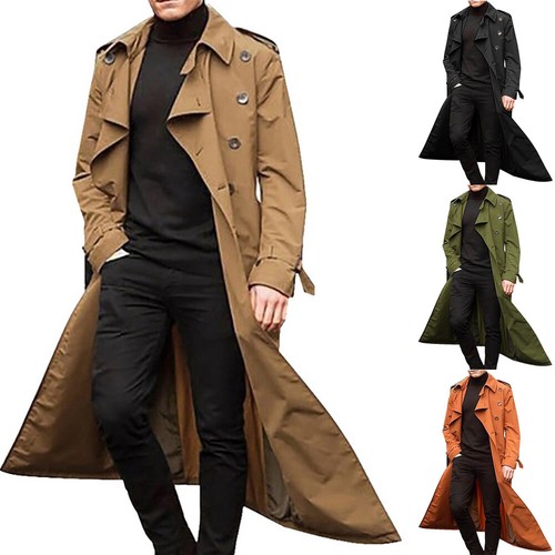 Cappotto trench lungo uomo