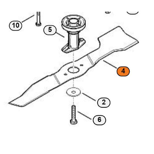 Stihl lama piatto per - 48, cm