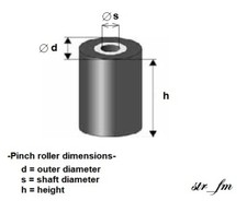 Pinch roller for JVC ITT SABA
