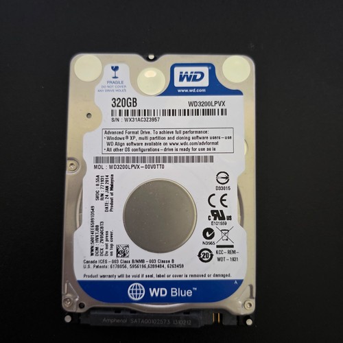 Hard disk blue 320gb slim - disk,