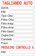 ADESIVO 50 pezzi Tagliando