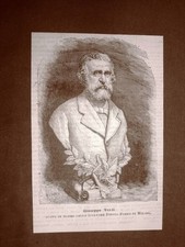 Esposizione Nazionale di Milano nel 1881 Giuseppe Verdi Busto di Pietro Fumeo